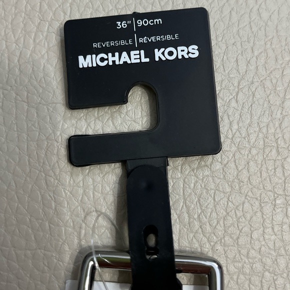 NWT - Michael Kors Men’s Leather Reversible Belt - Brown/Black - Size 36 - Picture 3 of 8
